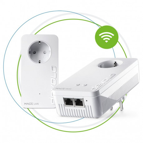 devolo Magic 2 WiFi next Powerline-stardikomplekt, 1x devolo Magic 2 WiFi next adapter, 1x devolo Ma