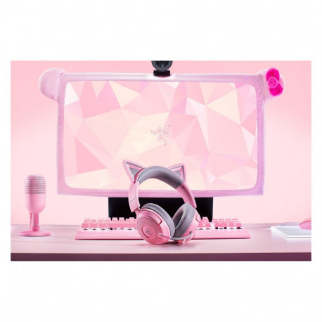 Razer kõrvaklapid Kraken Kitty V3 X Quartz 3.5mm, roosa/hall