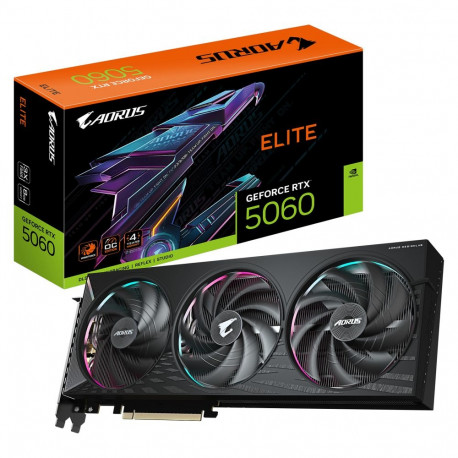"RTX 5060 8GB GIGABYTE AROUS ELITE GDDR7 3 Fan"