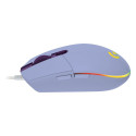 Logitech G102 Lightsync EER, sirelililla