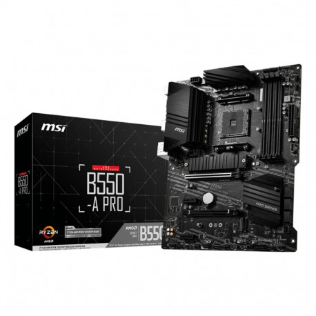 Mainboard|MSI|AMD B550|SAM4|ATX|2xPCI-Express 3.0 1x|1xPCI-Express 3.0 4x|2xM.2|1xPCI-Express 4.0 16