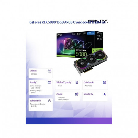 Graphics card GeForce RTX 5080 OC ARGB 3F 16GB 256-bit 960GB/s