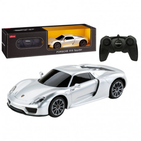 Auto Sportowe RC 1:24 Zdalnie Sterowane Porsche 918 Spyder Srebrne