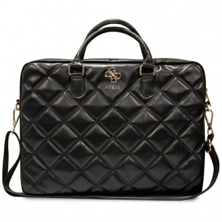 Guess 4G Quilted bag for a 16" laptop - black
