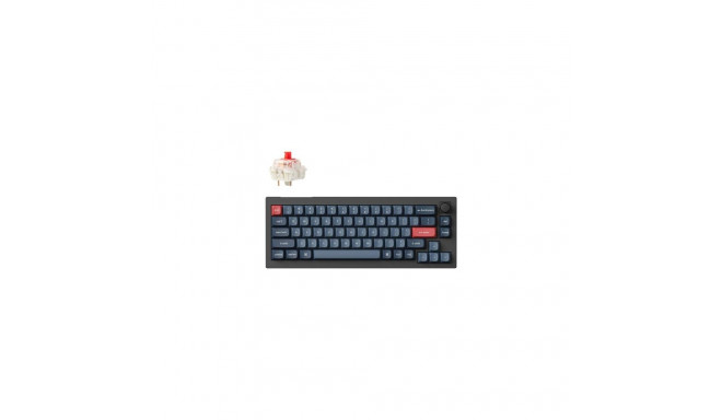 Keychron V2 Max keyboard Universal USB + RF Wireless + Bluetooth Black, Carbon