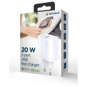 Gembird kiirlaadija USB-C 20W, must