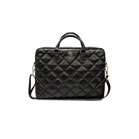 Guess Guess 4G Quilted bag for a 16" laptop - black