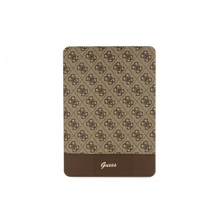 Guess 4G Stripe Allover case for iPad 10.2" - brown