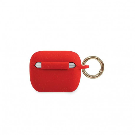Guess Silicone Glitter Case for AirPods Pro - Red