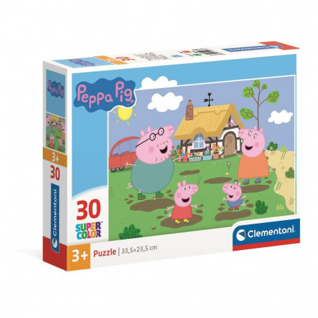 Puzzle 30 Super Color ŚWINKA PEPPA Clementoni 20838