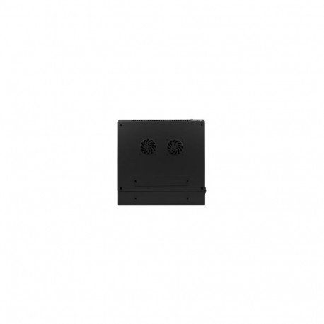 LANBERG WF02-6606-10B Lanberg wall-mounted double section rack 19 flat pack 6U/600x600mm black