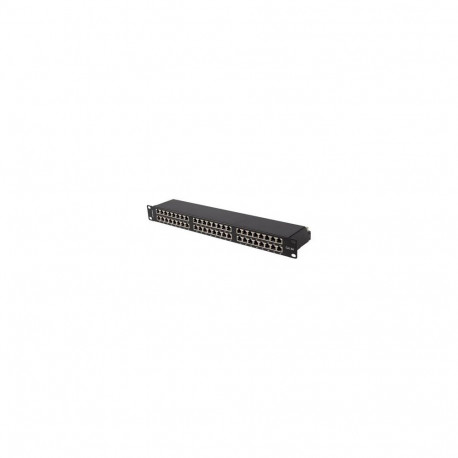 LANBERG Patch Panel 48 Port 1U 19inch Cat 6A FTP Shielded Black