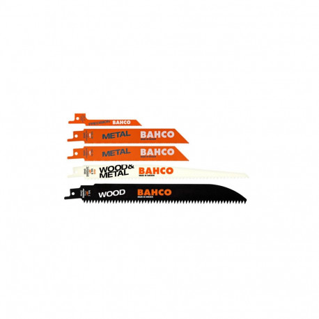 Reciprocating sawblades Sandflex bimetal set MIX  5 pcs for wood and metal