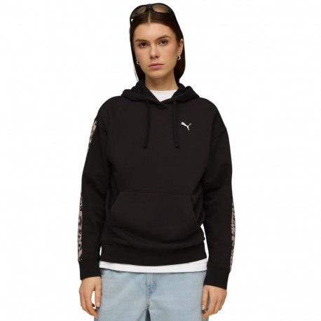 Puma naiste kapuutsiga pusa ESS Graphic Animal Comfort 691822 01 S, must