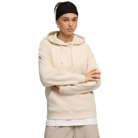 Bluza damska Puma ESS Elevated Comfort Hoodie kremowa 691814 87 XL
