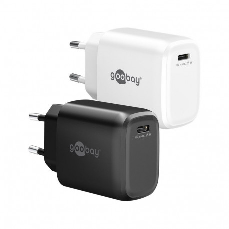 Goobay 25 W USB-C PD GaN Fast Charger white white