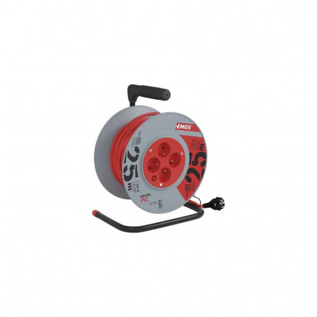 Emos P194252 surge protector Grey, Red 4 AC outlet(s) 230 V 25 m