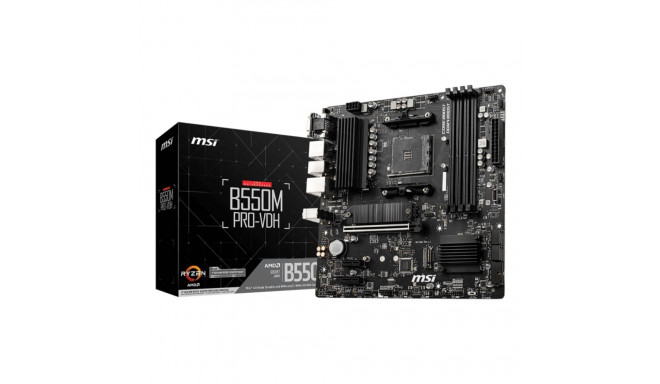 Mainboard|MSI|AMD B550|SAM4|MicroATX|Memory DDR4|Memory slots 4|2xPCI-Express 3.0 1x|1xPCI-Express 4