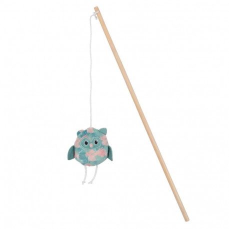 Pet Toy - ZOLUX Ethicat Owl Fishing Rod (wood, catnip, 40cm)