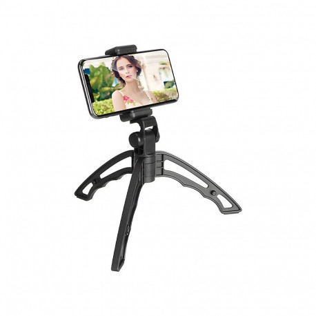Camera Tripod - APEXEL APL-JJ04 360° Rotation Phone Holder Black