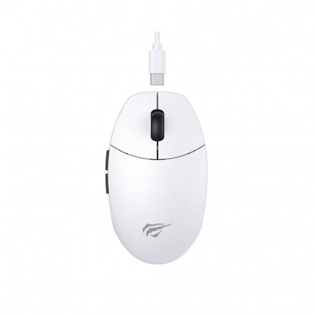Gaming Mouse - Havit MS1039W Wireless/Wired 7400 DPI 6 Buttons White