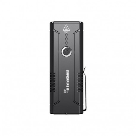 Flashlight - Superfire M12 8000lm, 6 modes, waterproof, black