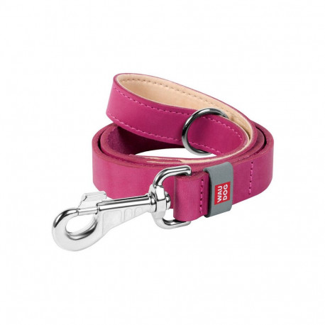 Pet Leash - WAUDOG Natural Leather Leash 20mm 122cm Pink