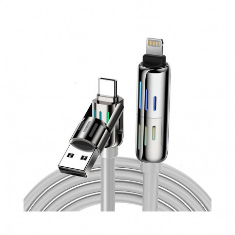 Cable - BlitzWolf BW-HDC6 4-in-1 USB-C/USB-A/Lightning 240W 1.2m Gray