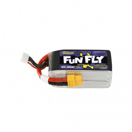 Battery - Tattu Funfly 1550mAh 14.8V 100C 4S1P 180g
