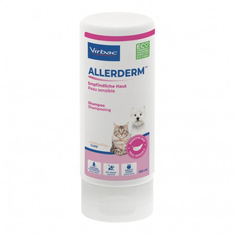 Pet Shampoo - VIRBAC Allerderm Sensitive Skin Shampoo for Dogs and Cats 250ml