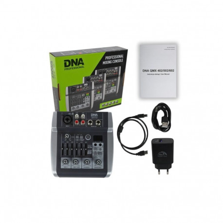 Audio Mixer - DNA Professional QMX402 3-Channel Bluetooth Mixer