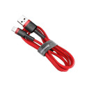 Cable - Baseus Cafule USB Lightning Cable 2.4A 1m Black/Red