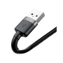 Cable - Baseus Cafule USB Lightning Cable 2.4A 0.5m Gray+Black