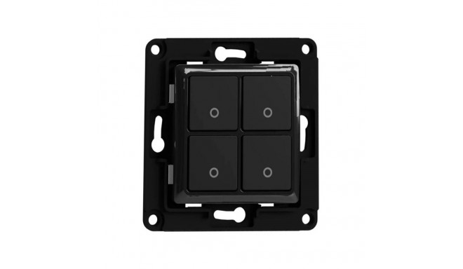 Smart Home Device - Shelly Wall Switch 4 Button Smart Controller Black