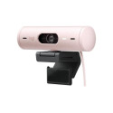 Webcam - Logitech BRIO 500 Automatic Light Correction Noise-Canceling Microphones Rosa