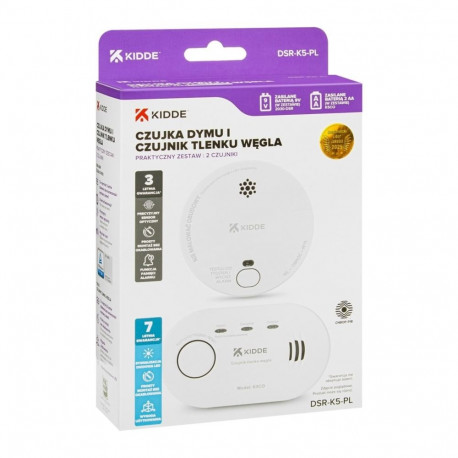Home Safety Device - Kidde K5CO + 2030-DSR3 Carbon Monoxide & Smoke Detector