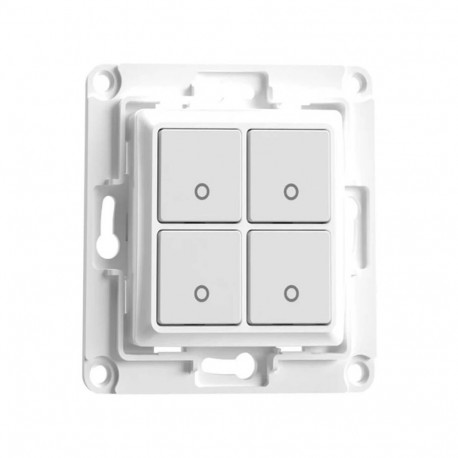 Smart Home Switch - Shelly Wall Switch 4 Button (control lighting, dimmers, blinds, white)