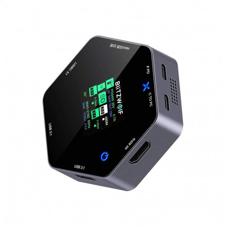 Docking Station - Blitzwolf BW-TH16 8-in-1 USB-C 4K 100W LCD Display