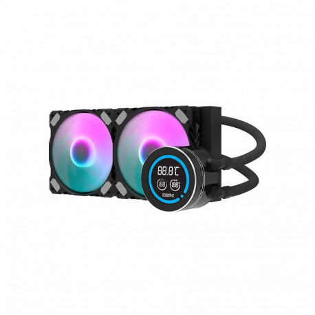 CPU Cooler - darkFlash DN-D240 240mm Water Cooler, Copper Block, ARGB, Black