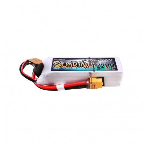 Battery - Gens ace G-Tech Soaring 2200mAh 14.8V 30C 4S1P Lipo Pack
