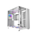 Computer Case - darkFlash TH285 ATX, tempered glass, 4 fans, white