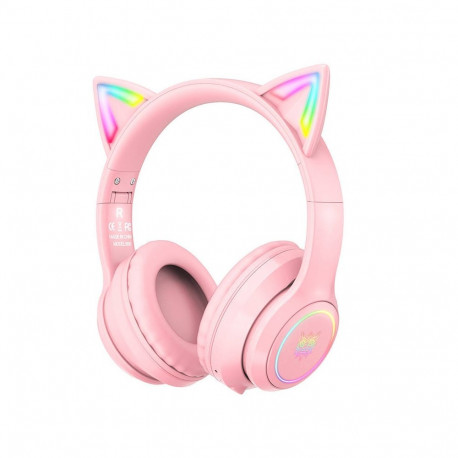 Headphones - ONIKUMA B90 Bluetooth 5.0 Over-Ear RGB Pink