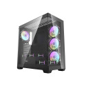 Computer Case - darkFlash DS900 Mid-Tower with 7 ARGB Fans Black