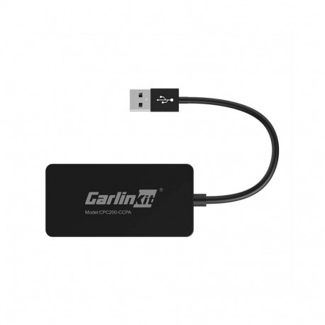 Adapter - Carlinkit CCPA Wireless Adapter Apple CarPlay/Android Auto Black