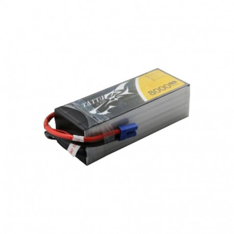 Battery - Tattu 8000mAh 22.2V 25C 6S1P LiPo Battery Pack EC5