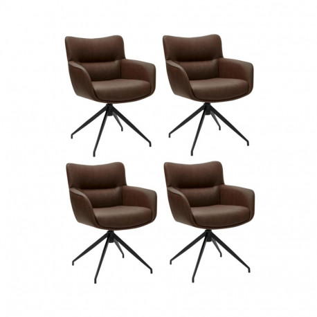 Söögitool JESSICA käetoega 4tk, pruun