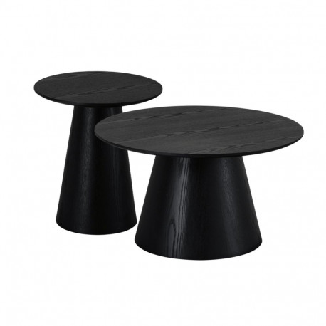 Diivanilaud TANGO ø45/80, must tamm