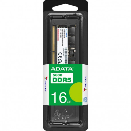 ADATA 16GB [1x16GB 5600MHz DDR5 CL40 SODIMM]