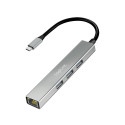 USB-jaotur USB3.2 3xUSB-A 1x RJ45 Gigabit Ethernet