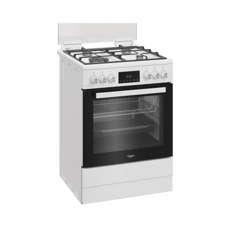 Whirlpool Cooker | W6G8LMSWW | Hob type Gas | Oven type Electric | White | Width 60 cm | Depth 60 cm